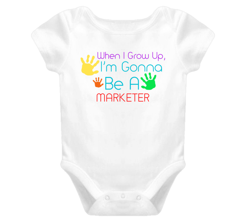 I Am Gonna Be A Marketer  Cute Baby One Piece