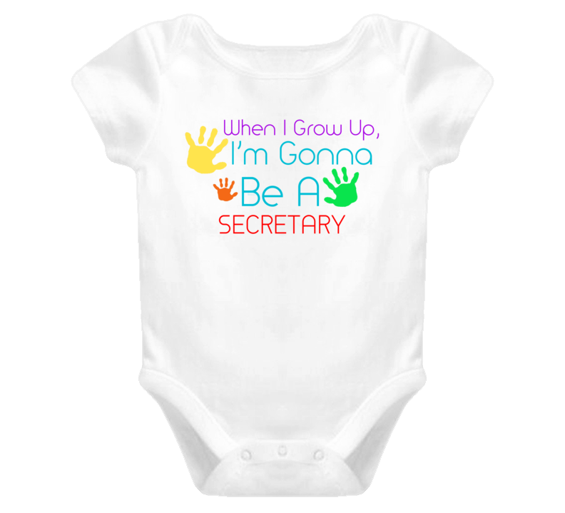 I Am Gonna Be A Secretary  Cute Baby One Piece