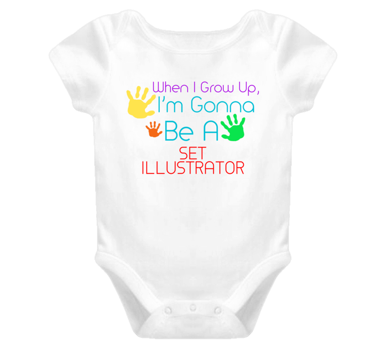 I Am Gonna Be A Set Illustrator Cute Baby One Piece