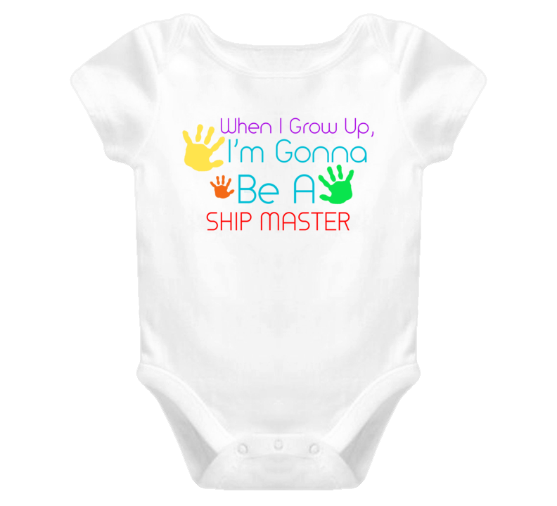I Am Gonna Be A Ship Master Cute Baby One Piece