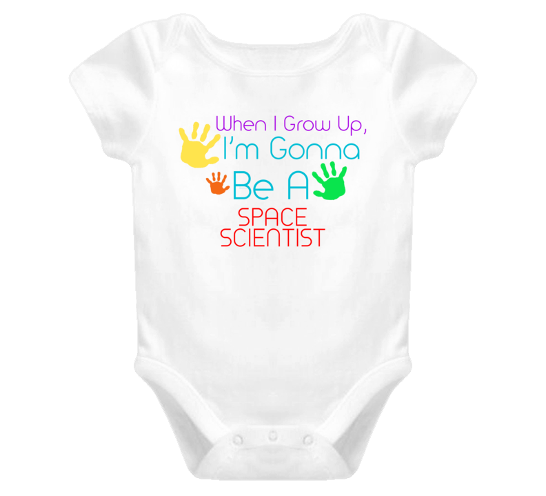 I Am Gonna Be A Space Scientist Cute Baby One Piece