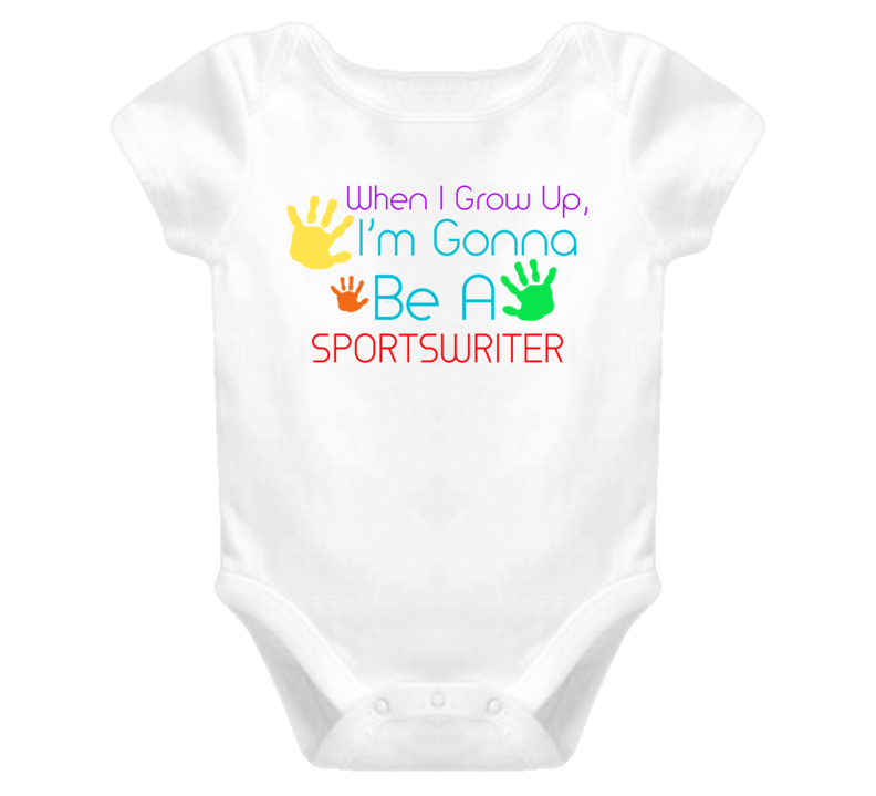I Am Gonna Be A Sportswriter  Cute Baby One Piece