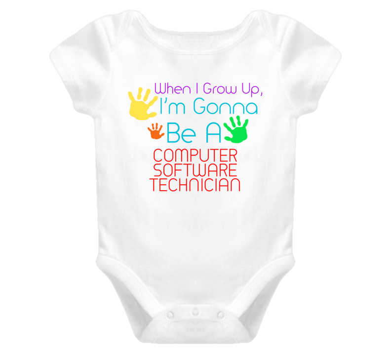 I Am Gonna Be A Computer Software Technician Cute Baby One Piece