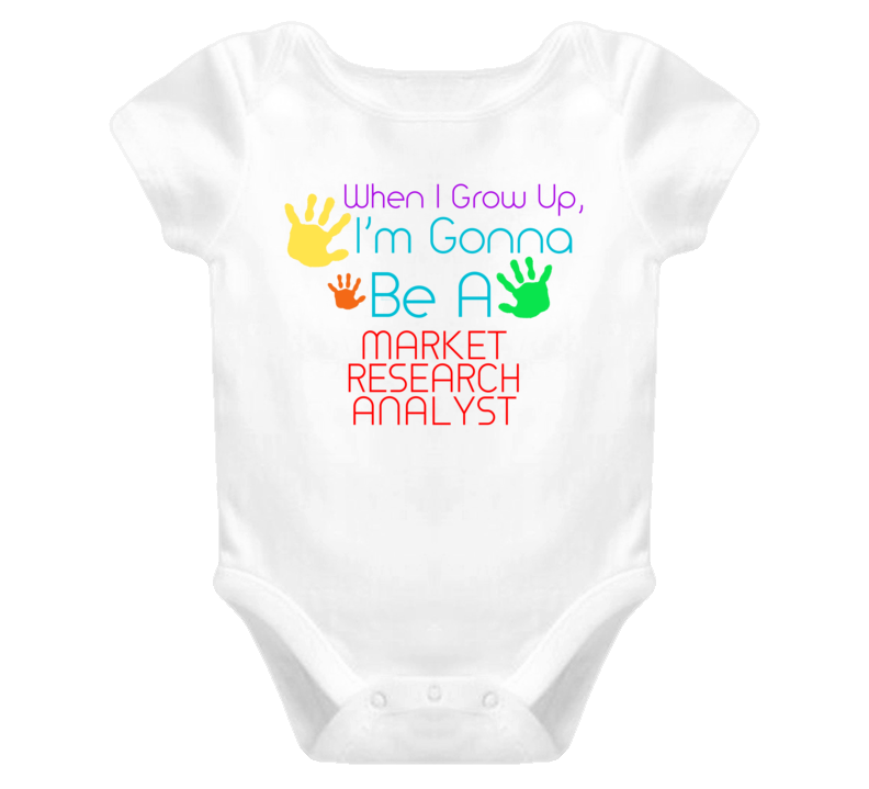 I Am Gonna Be A Market Research Analyst Cute Baby One Piece