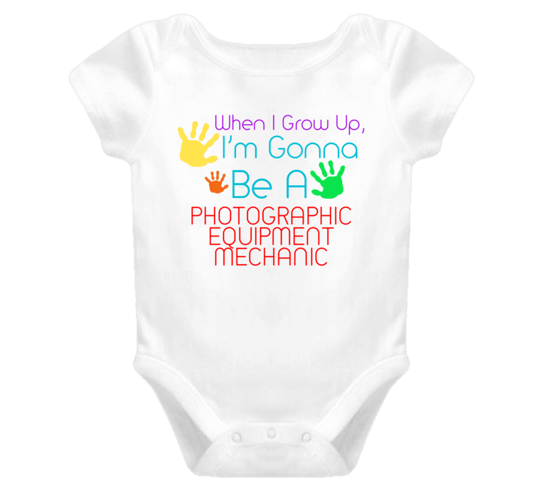 I Am Gonna Be A Photographic Equipment Mechanic Cute Baby One Piece