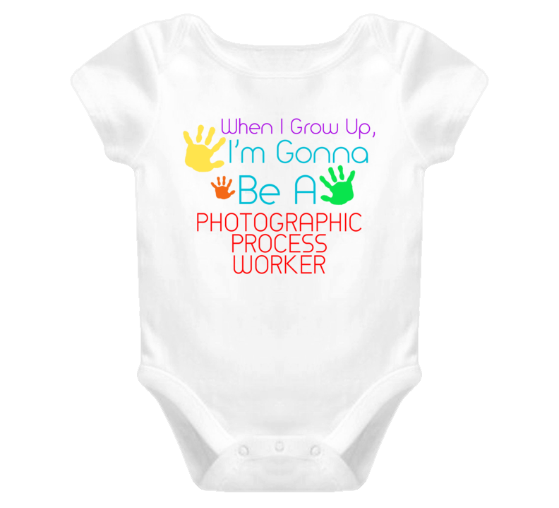 I Am Gonna Be A Photographic Process Worker Cute Baby One Piece