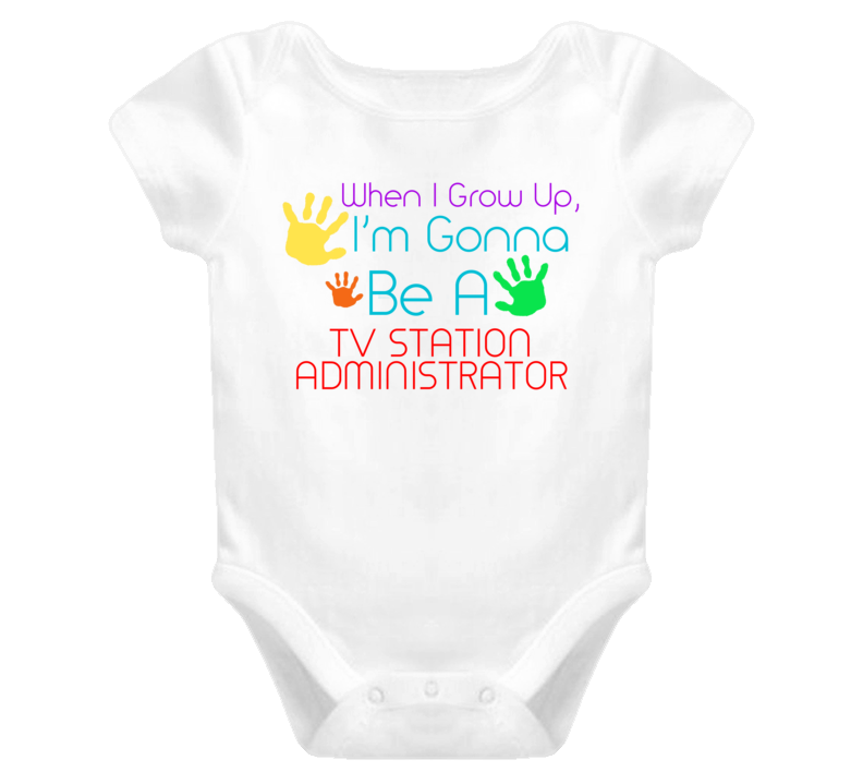 I Am Gonna Be A Tv Station Administrator Cute Baby One Piece