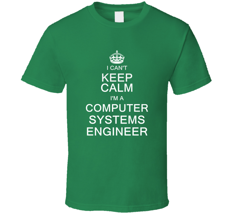 I Can't Keep Calm I'm a Computer Systems Engineer  T Shirt