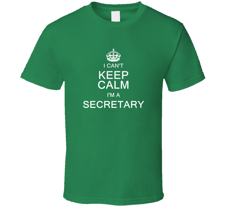 I Can't Keep Calm I'm a Secretary T Shirt I Can't Keep Calm I'm a Secretary T Shirt