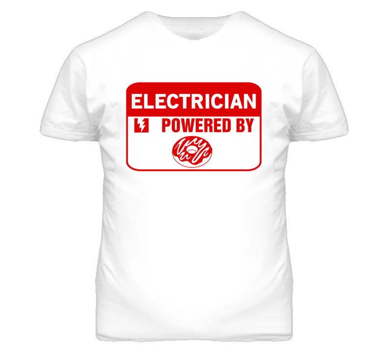 Electrician Fueled By Donuts Occupation T Shirt Electrician Fueled By Donuts Occupation T Shirt