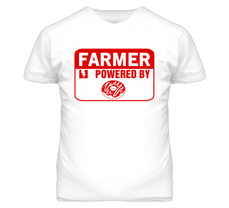 Farmer Fueled By Donuts Occupation T Shirt Farmer Fueled By Donuts Occupation T Shirt