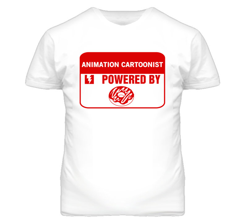 Animation Cartoonists Fueled by Donuts Occupations T Shirt