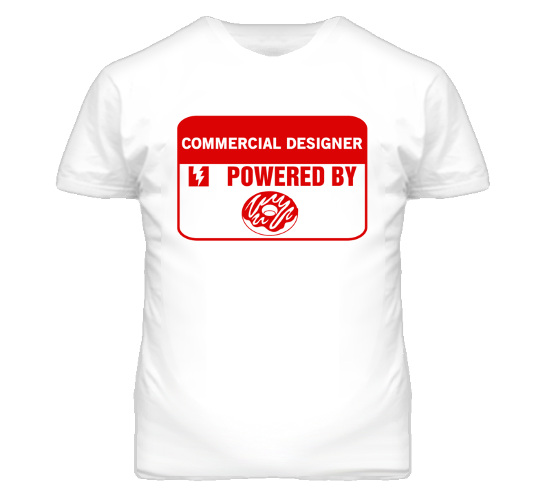 Commercial Designers Fueled by Donuts Occupations T Shirt