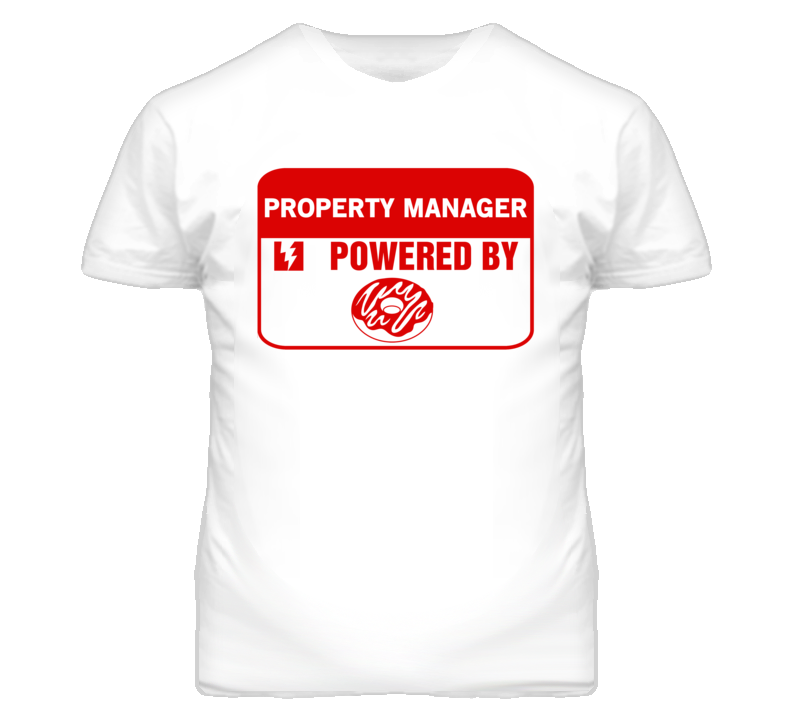 Property Managers Fueled by Donuts Occupations T Shirt
