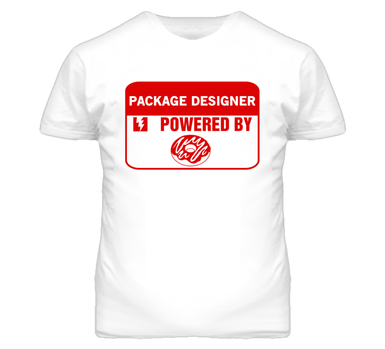 Package Designers Fueled by Donuts Occupations T Shirt