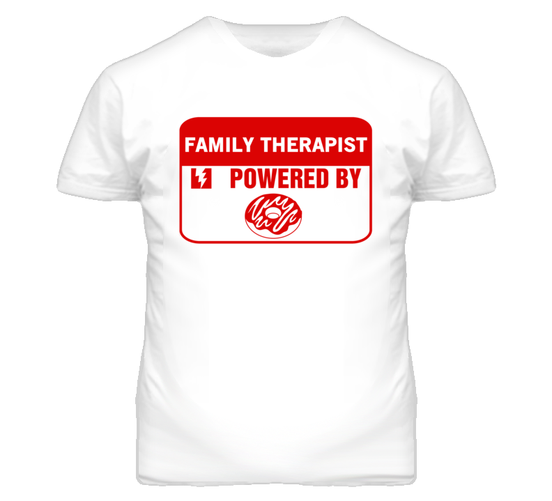 Family Therapists Fueled by Donuts Occupations T Shirt