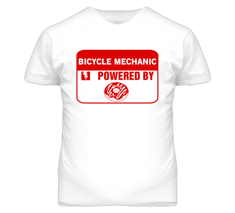 Bicycle Mechanics Fueled by Donuts Occupations T Shirt