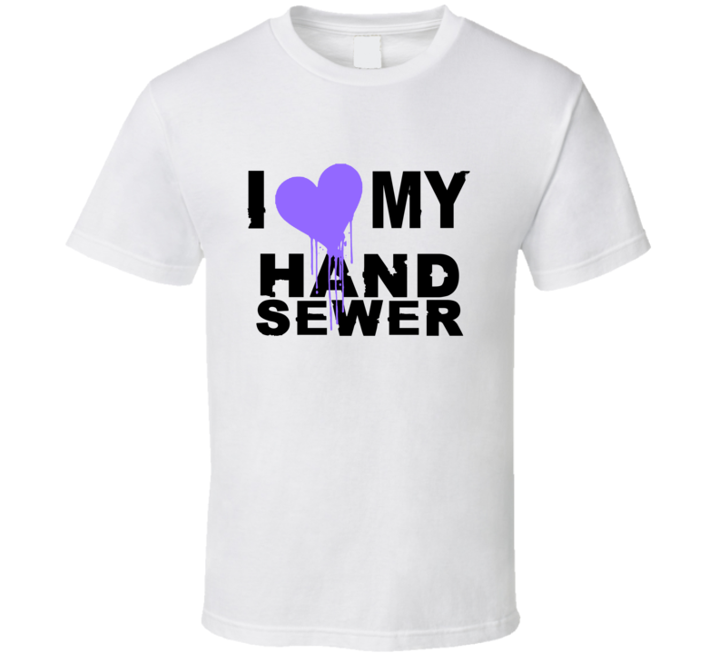 Hand Sewer I Heart My Occupation T Shirts