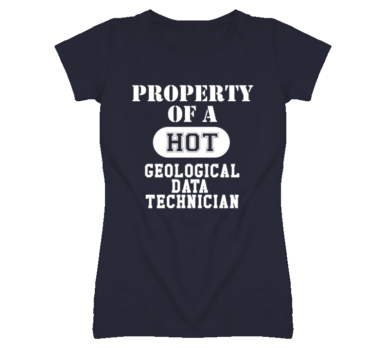 Property Of A Hot Geological Data Technician Funny Job T Shirt