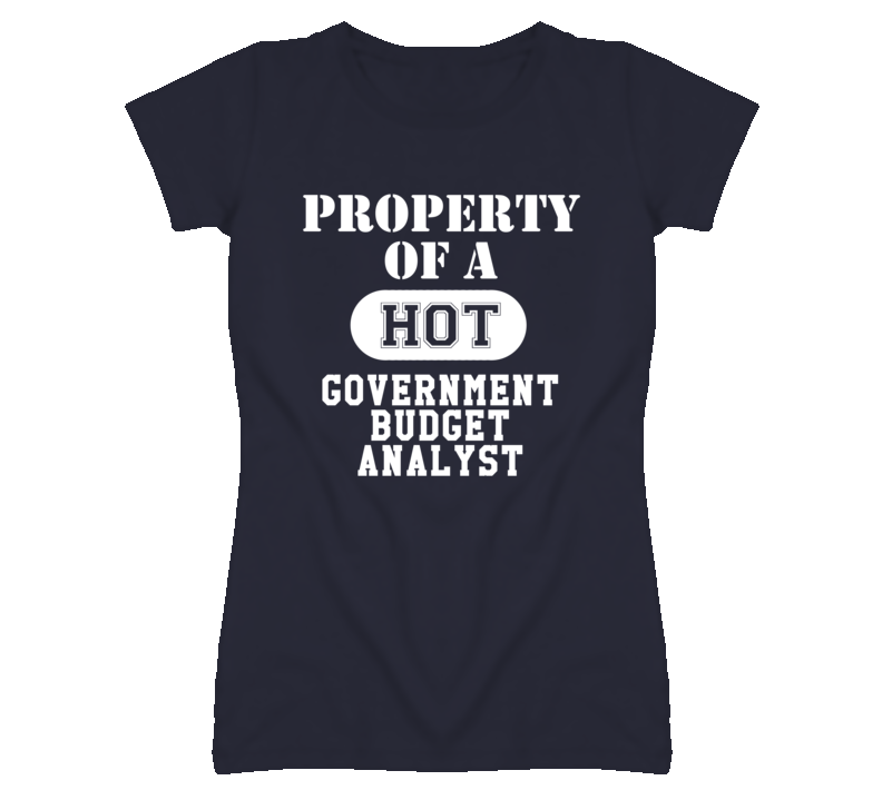 Property Of A Hot Government Budget Analyst Funny Job T Shirt