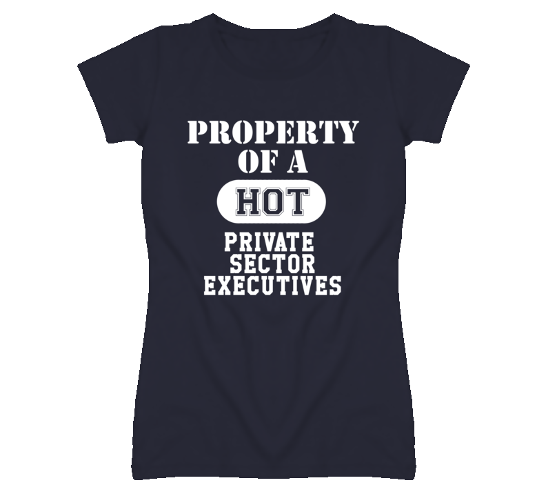 Property Of A Hot Private Sector Executives Funny Job T Shirt