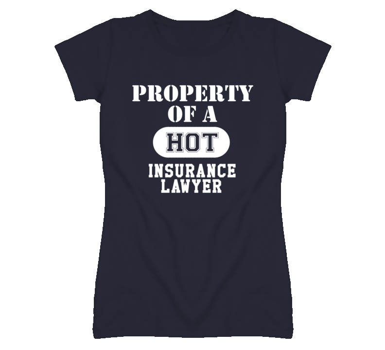 Property Of A Hot Insurance Lawyer Funny Job T Shirt