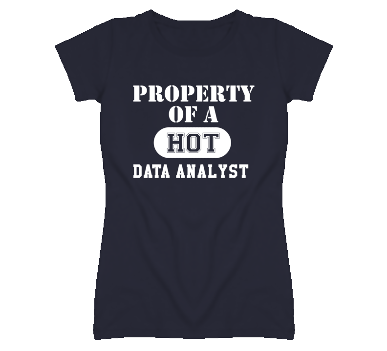 Property Of A Hot Data Analyst Funny Job T Shirt