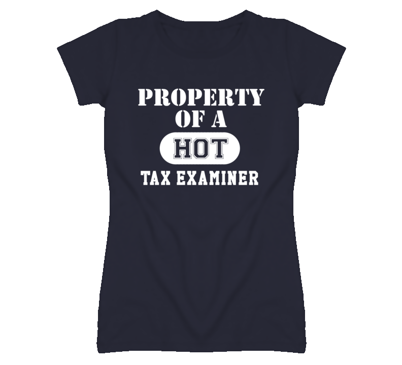 Property Of A Hot Tax Examiner Funny Job T Shirt