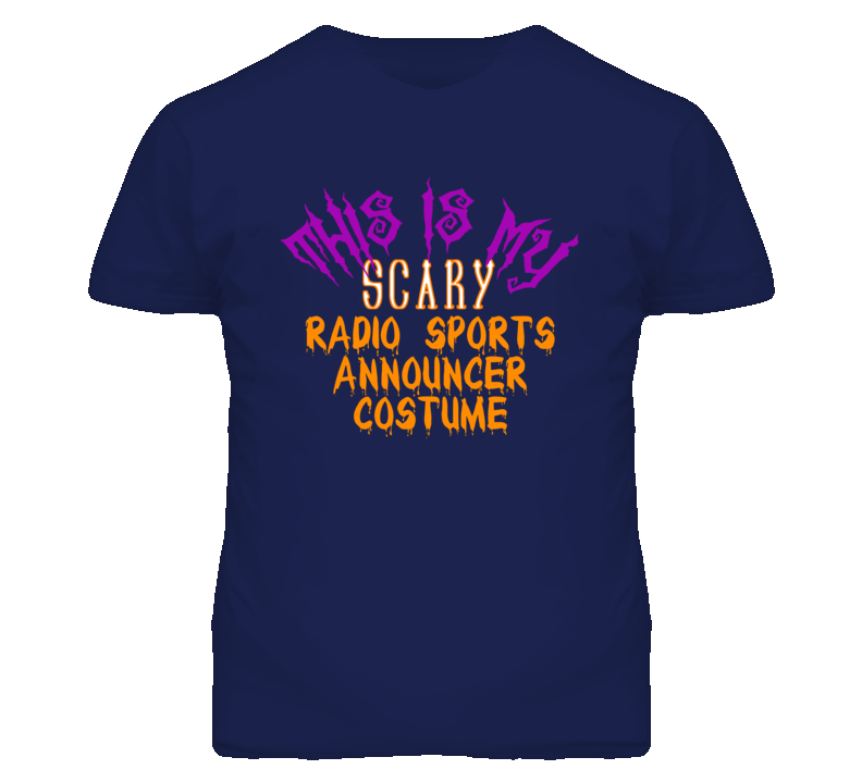 This Is My Scary Radio Sports Announcer Costume Funny Halloween T Shir