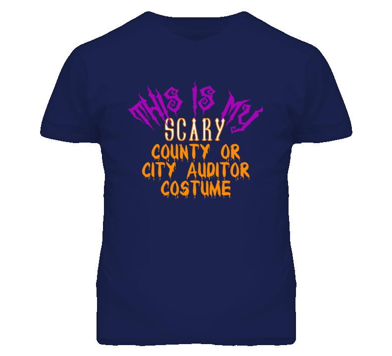 This Is My Scary County or City Auditor Costume Funny Halloween T Shir