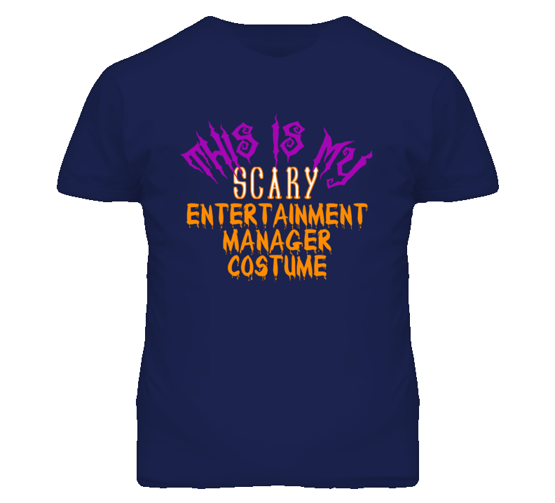 This Is My Scary Entertainment Manager Costume Funny Halloween T Shirt
