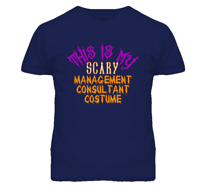 This Is My Scary Management Consultant Costume Funny Halloween T Shirt