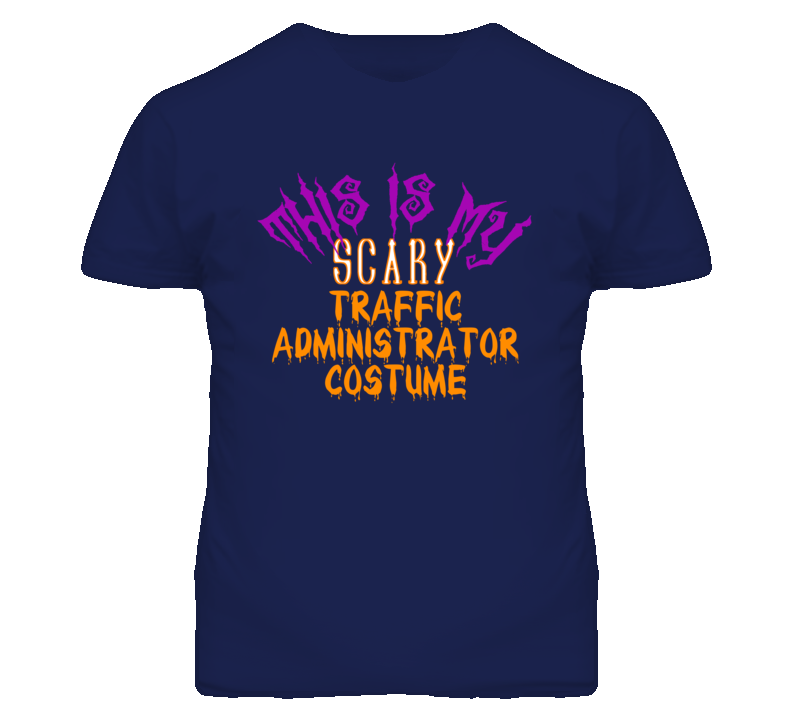 This Is My Scary Traffic Administrator Costume Funny Halloween T Shirt