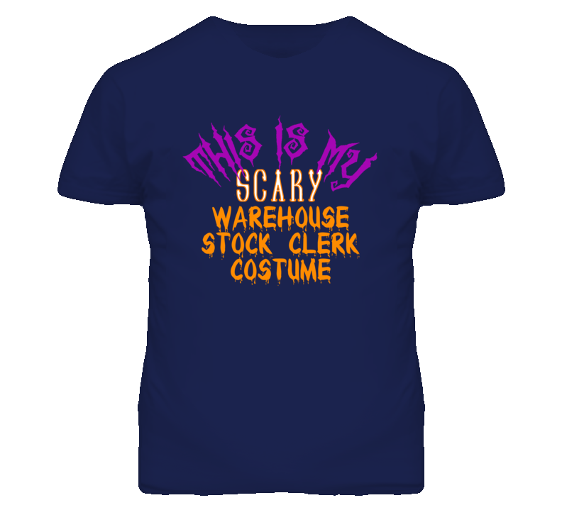 This Is My Scary Warehouse Stock Clerk Costume Funny Halloween T Shirt