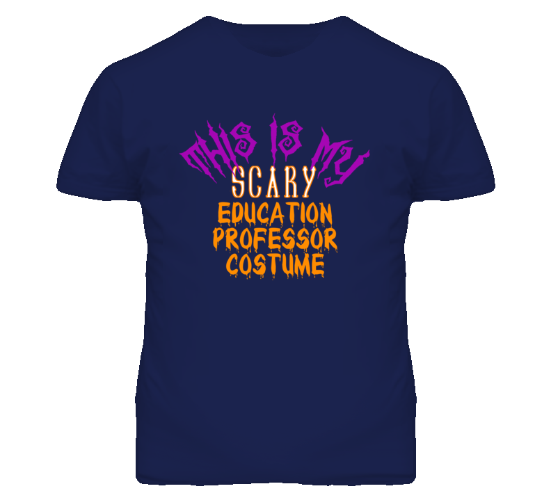 This Is My Scary Education Professor Costume Funny Halloween T Shirt