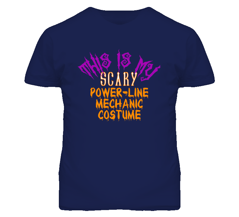 This Is My Scary Power-Line Mechanic Costume Funny Halloween T Shirt