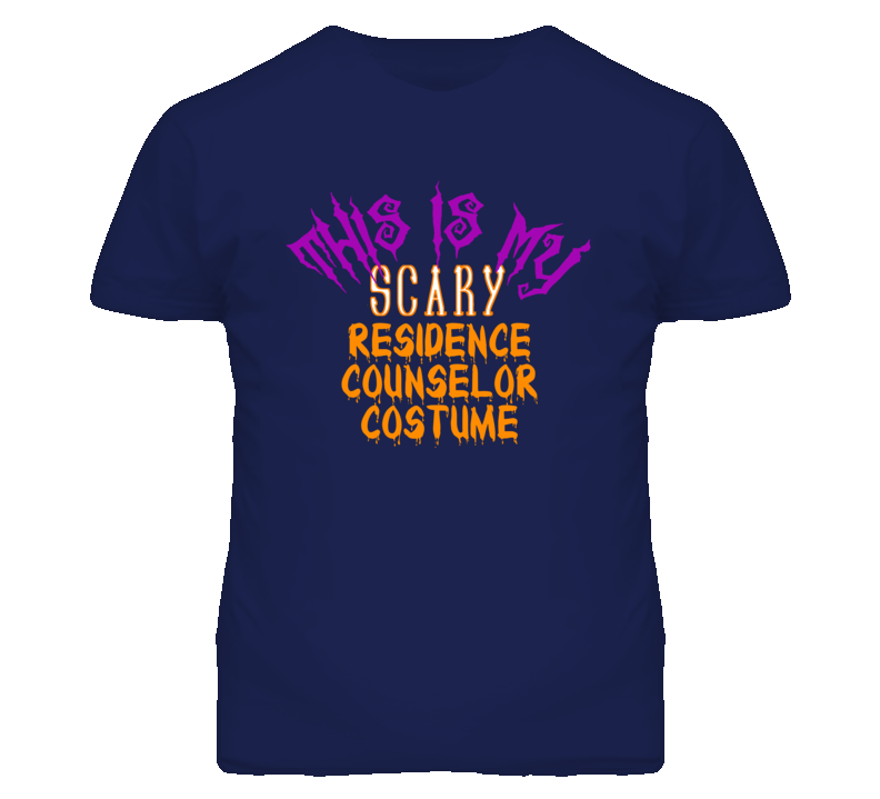 This Is My Scary Residence Counselor Costume Funny Halloween T Shirt