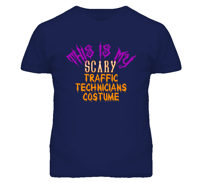 This Is My Scary Traffic Technicians Costume Funny Halloween T Shirt