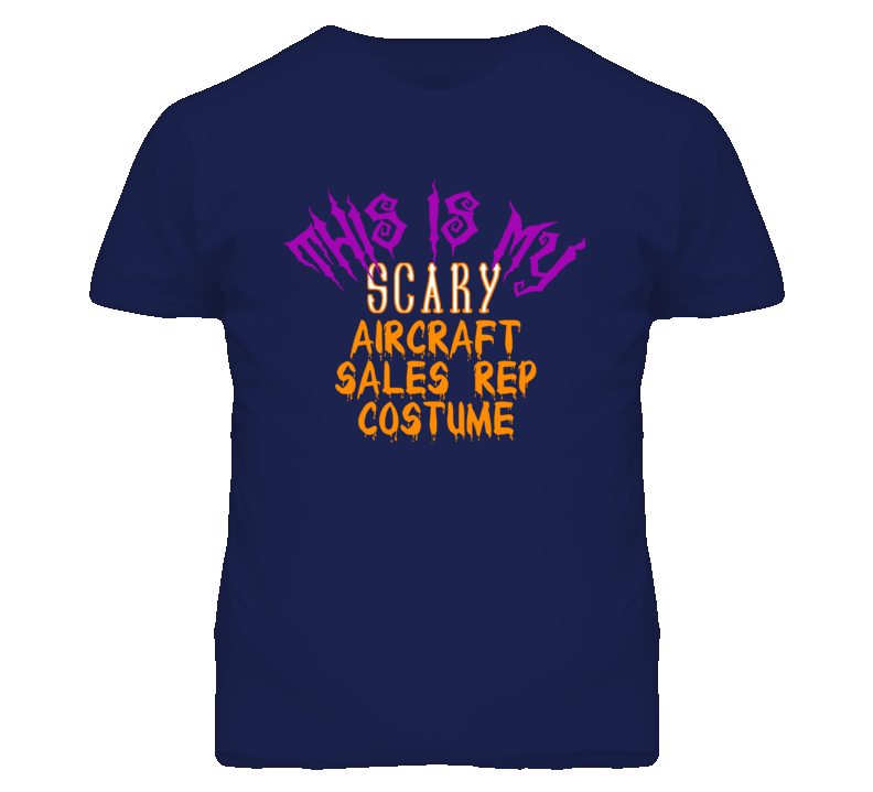 This Is My Scary Aircraft Sales Rep Costume Funny Halloween T Shirt