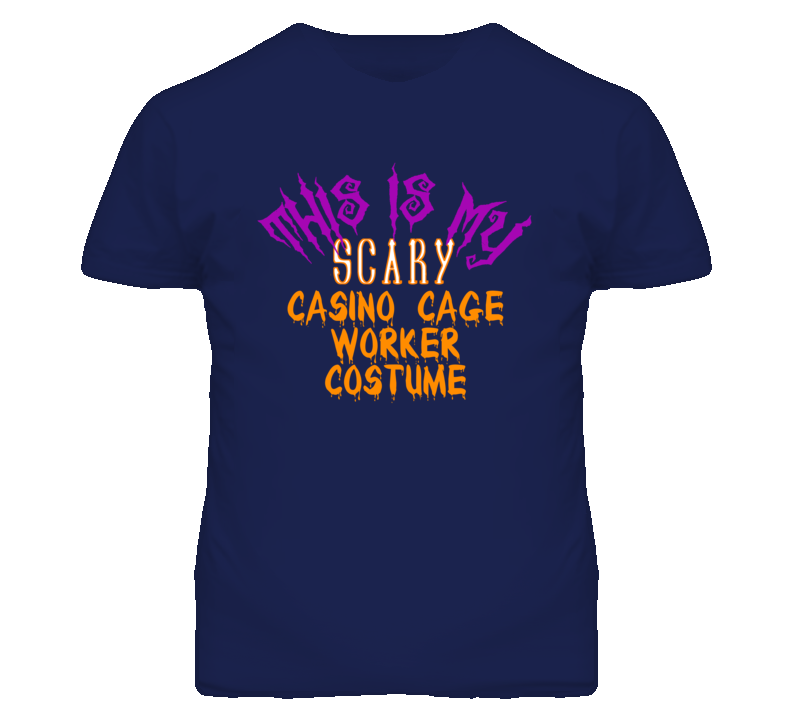 This Is My Scary Casino Cage Worker Costume Funny Halloween T Shirt