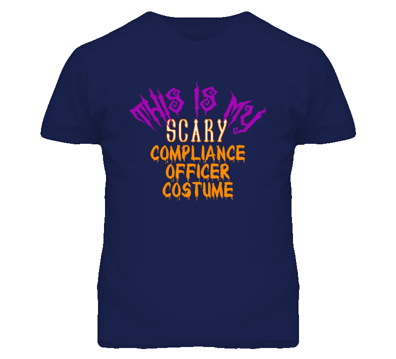 This Is My Scary Compliance Officer Costume Funny Halloween T Shirt