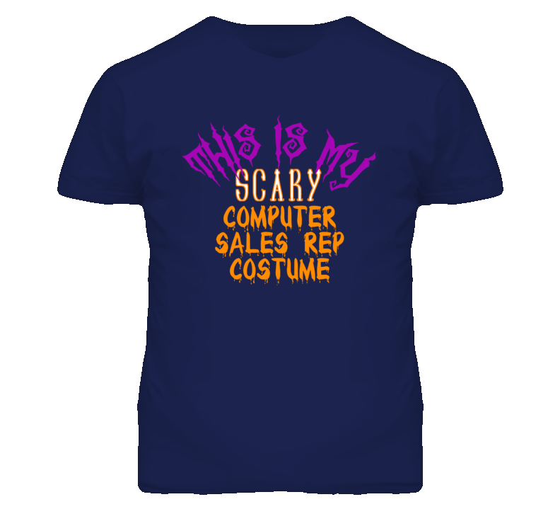 This Is My Scary Computer Sales Rep Costume Funny Halloween T Shirt