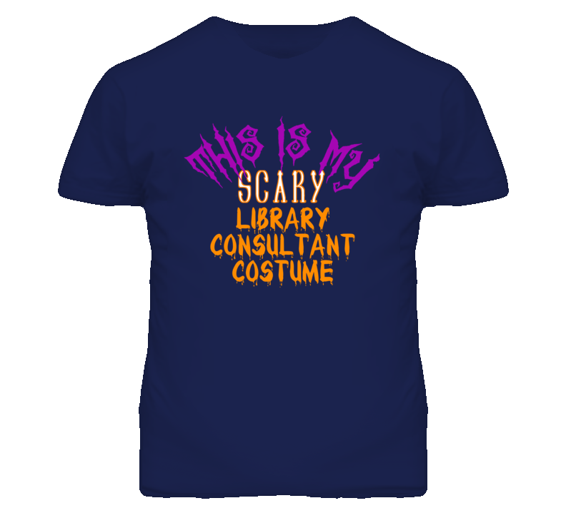 This Is My Scary Library Consultant Costume Funny Halloween T Shirt