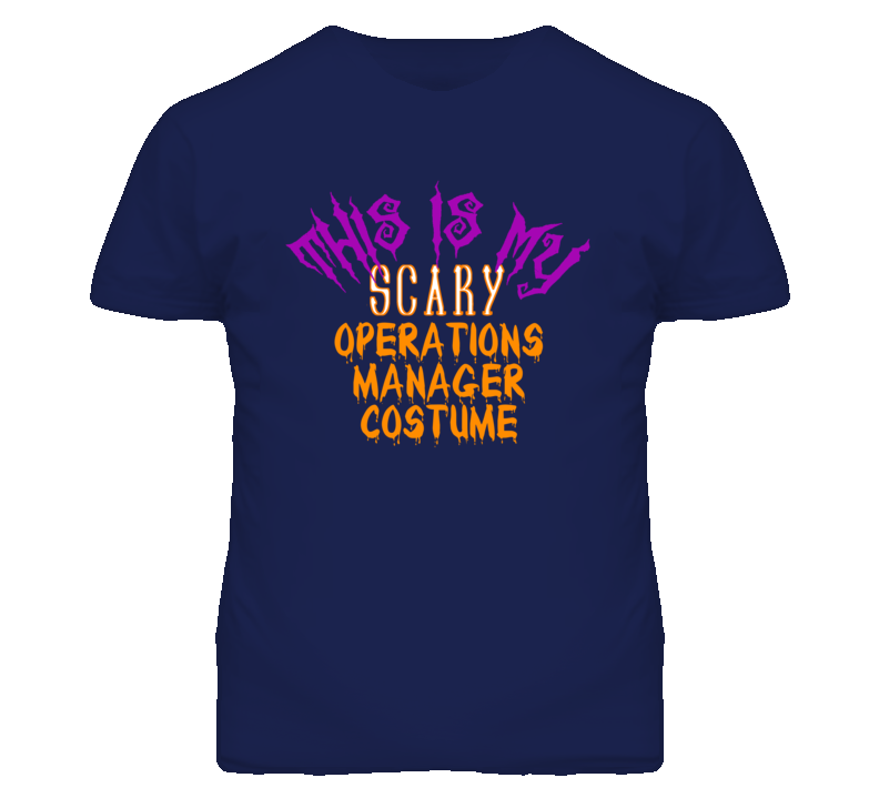 This Is My Scary Operations Manager Costume Funny Halloween T Shirt