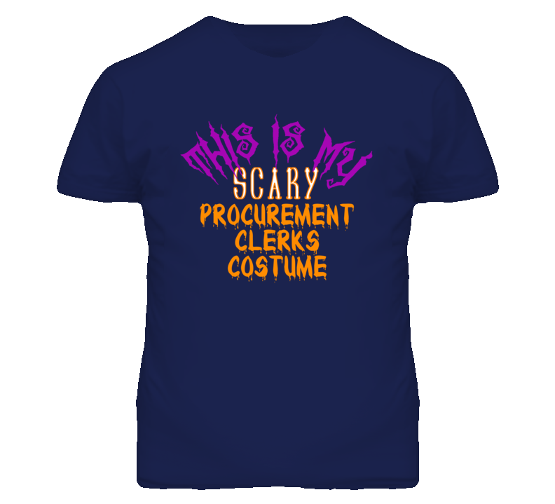 This Is My Scary Procurement Clerks Costume Funny Halloween T Shirt