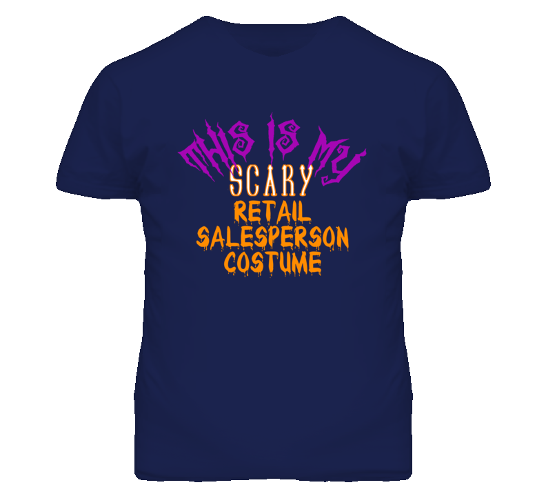 This Is My Scary Retail Salesperson Costume Funny Halloween T Shirt