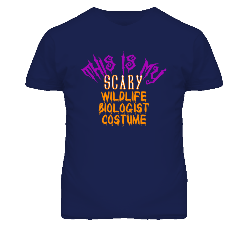 This Is My Scary Wildlife Biologist Costume Funny Halloween T Shirt
