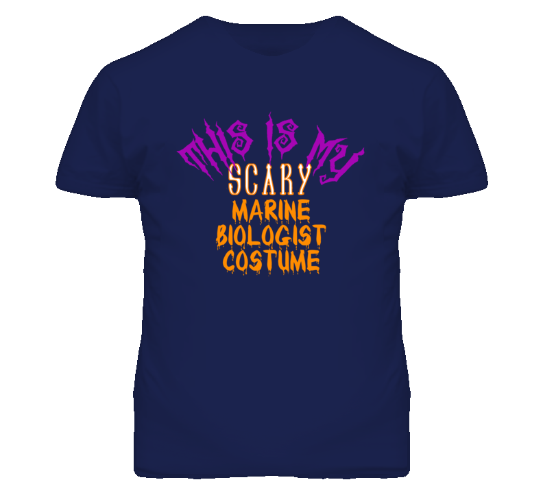 This Is My Scary Marine Biologist Costume Funny Halloween T Shirt