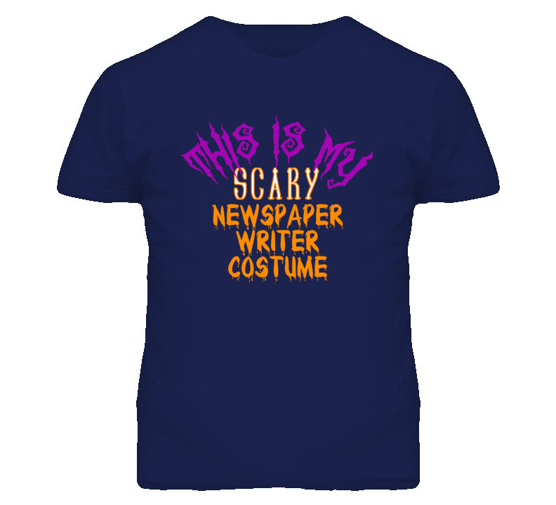 This Is My Scary Newspaper Writer Costume Funny Halloween T Shirt
