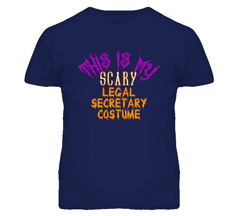 This Is My Scary Legal Secretary Costume Funny Halloween T Shirt